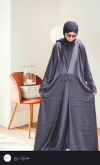 Shawl Lapel Designer Wear Abaya
