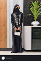 Moroccan Bridal Designer Velvet Abaya with Stone Work