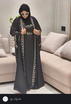 Moroccan Stone Work Designer Bridal Abaya
