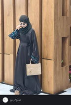 Sleeve Stone Work Umbrella Abaya – Luxury Designer Elegance