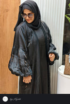 Original Dubai Black Organza Designer Abaya