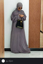 Simple Plain Elegant Collar Abaya