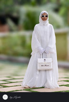 Pure White Organza Designer Abaya