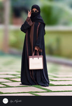 Designer Wear Long Lapel Abaya