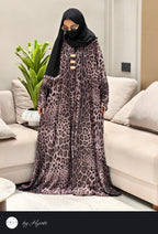 Cheetah Print Umbrella Abaya