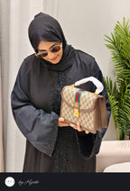 Bridal Designer Wear with Unique Back Stone Work Abaya