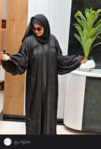 Original Dubai Black Organza Designer Abaya