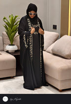 Moroccan Stone Work Designer Bridal Abaya