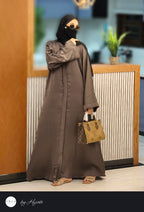 Coffee Brown Elegant Abaya
