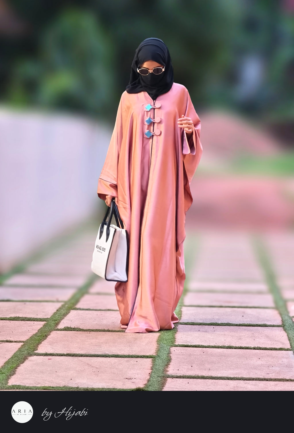 Designer Wear Baby Pink Abaya