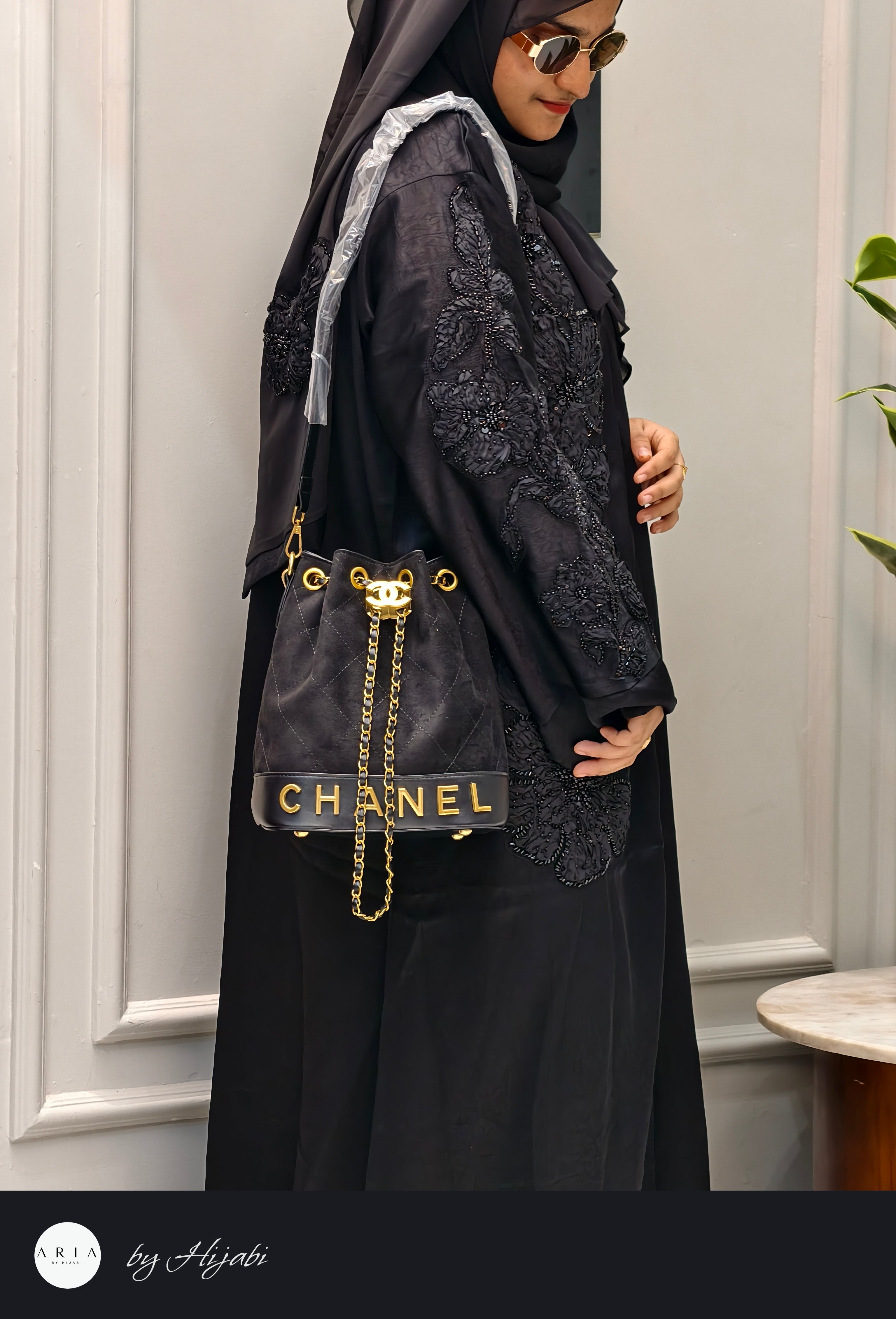 Luxury Designer Stone Work Abaya
