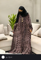 Cheetah Print Umbrella Abaya