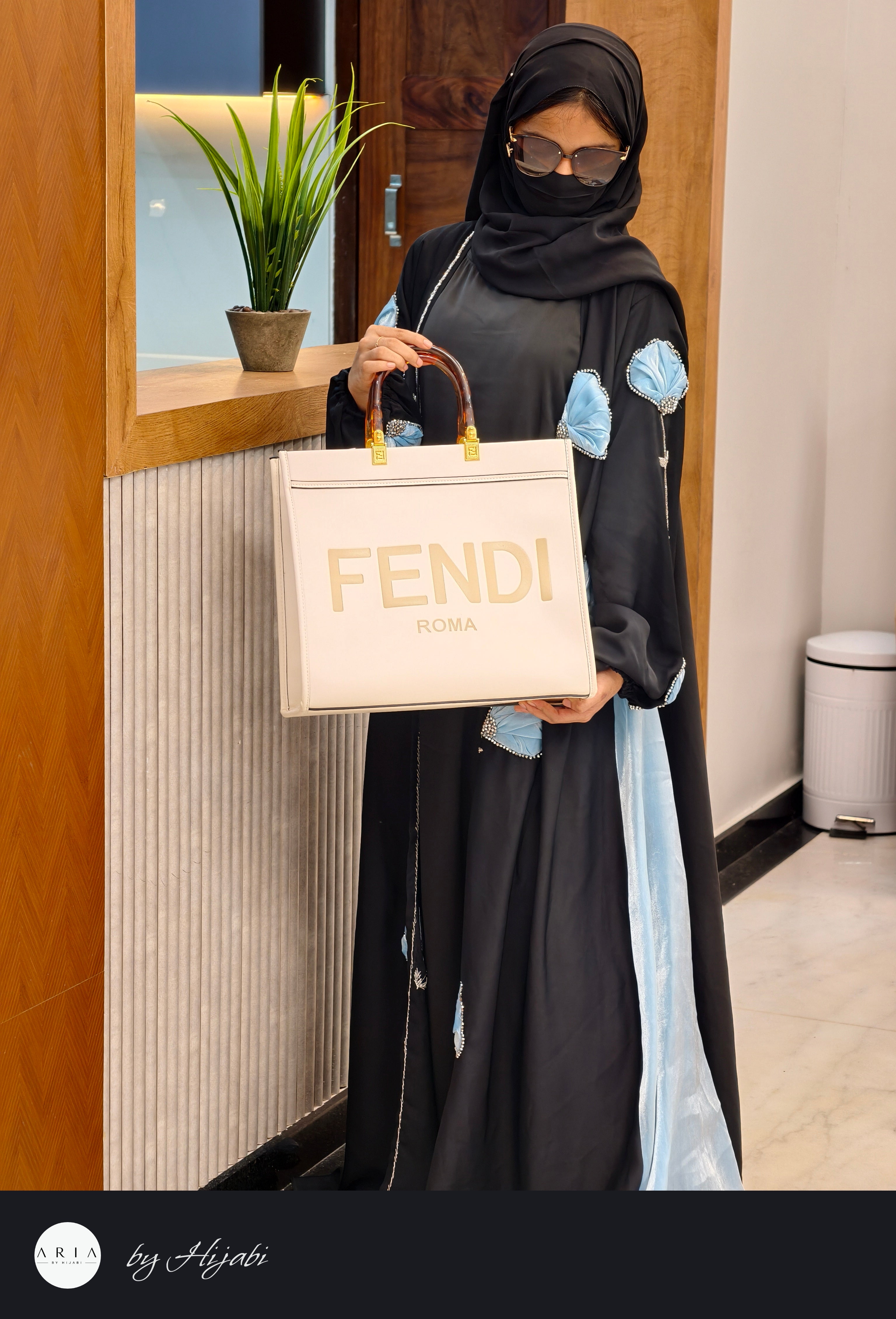 Designer Bridal Wear Tissue Work Abaya