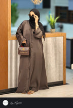Coffee Brown Elegant Abaya