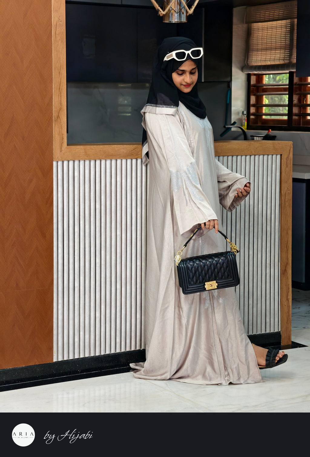 Luxury Sana Khan Inspired Butterfly Abaya