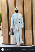 Official Lapel Abaya – Dubai Imported | 3-Piece Corporate Collection