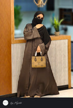 Coffee Brown Elegant Abaya