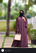 Elegant BROWN 🟤 Frilled Designer Wear Abaya