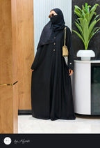 Decent & Elegant 3 Buttons Abaya