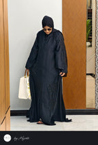 Black Stone Work Abaya