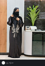 Velvet Stone Work Abaya – Luxury Designer Elegance