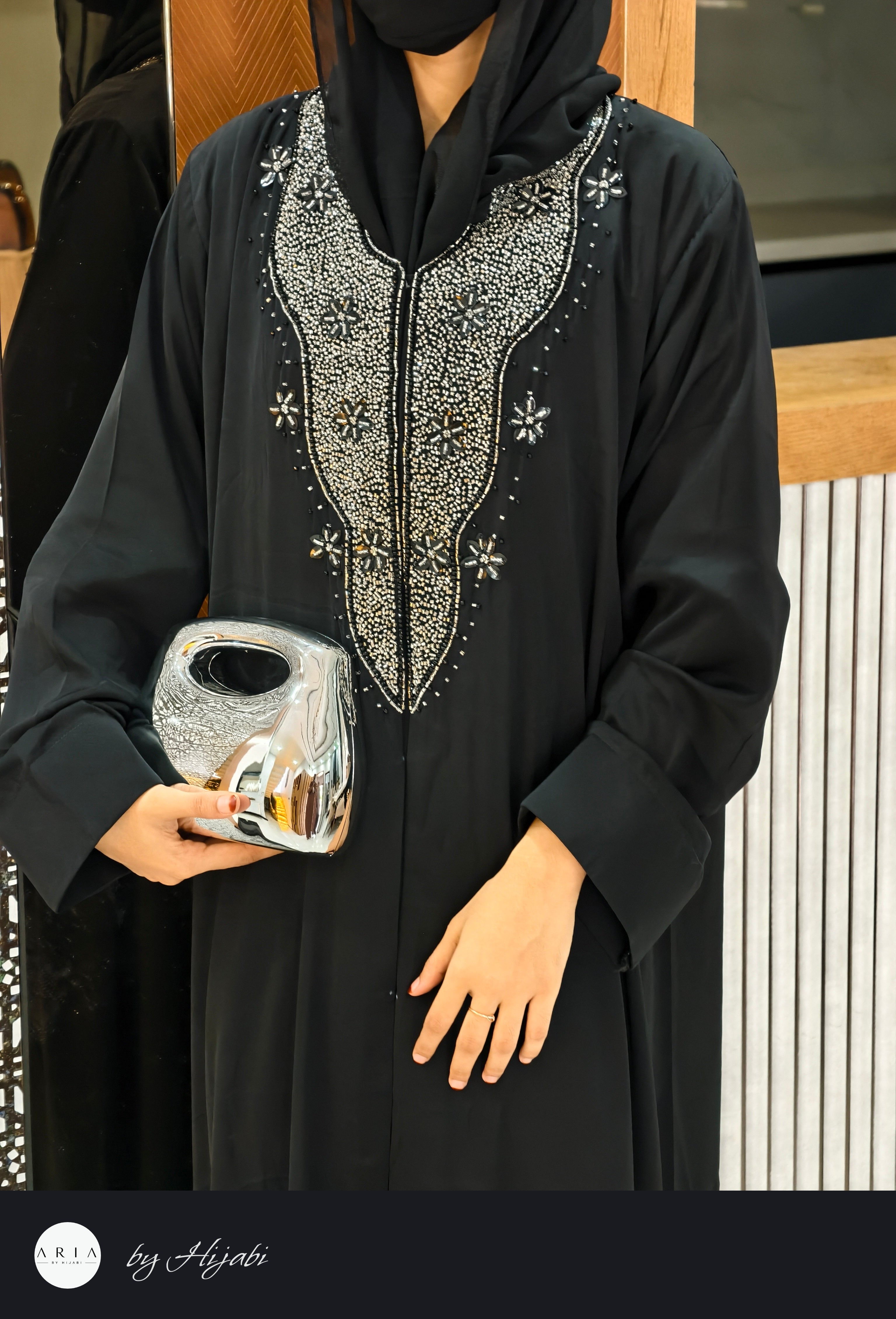 Stone Work Abaya – Elegance Crafted to Perfection