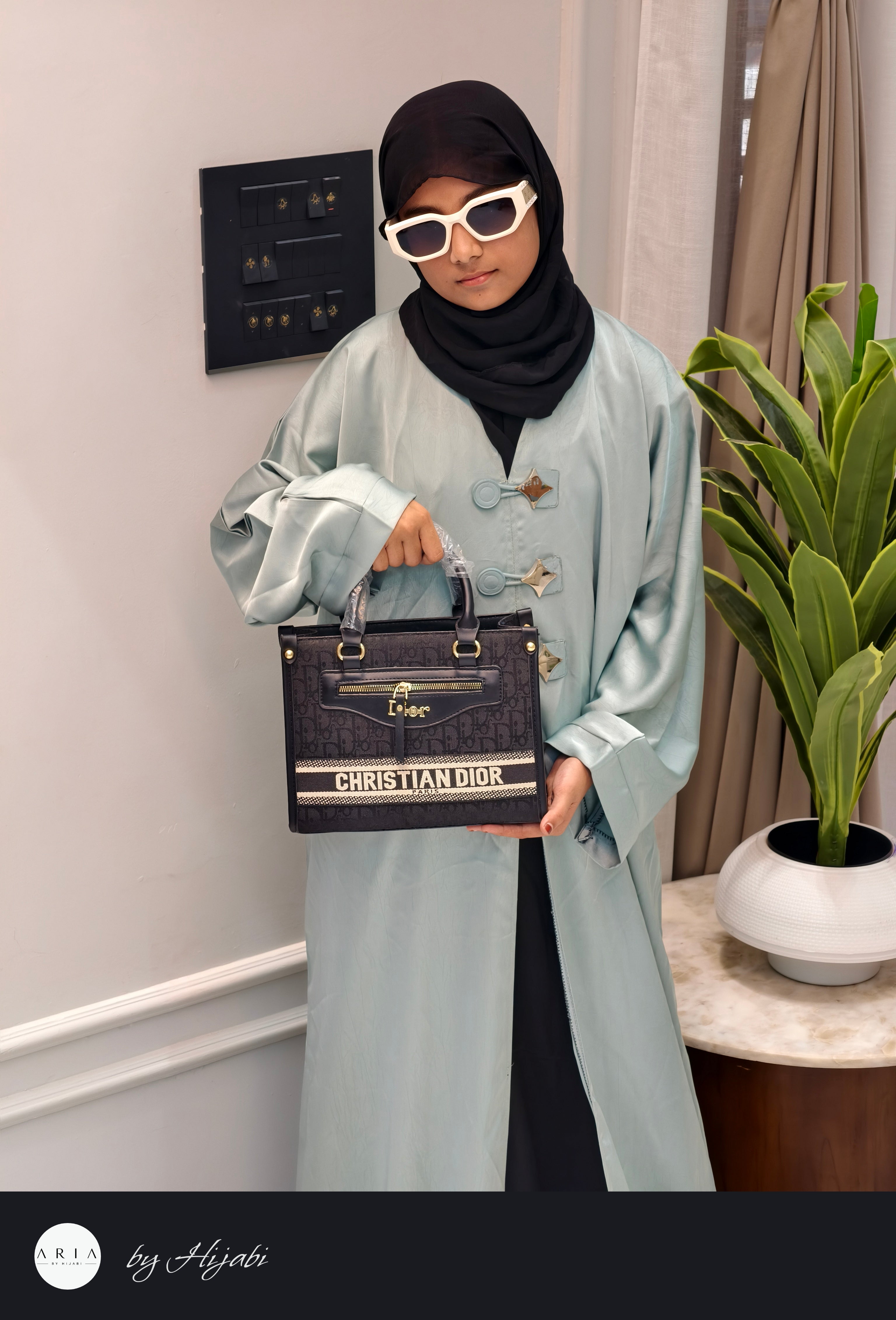Modern Look PISTACHIO GREEN Abaya