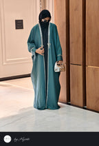 Emerald Green Stone Work Abaya
