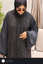 Bridal Designer Wear with Unique Back Stone Work Abaya