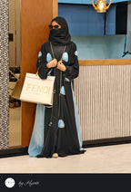 Designer Bridal Wear Tissue Work Abaya