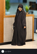 Luxury Oval Lapel Abaya