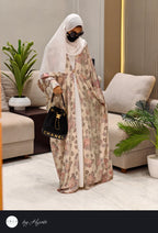 Elegant Floral Shimmer Designer silhouette Wear Abaya