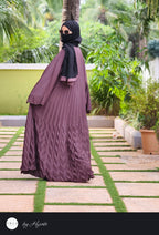 Elegant BROWN 🟤 Frilled Designer Wear Abaya