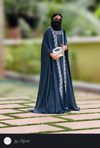 Moroccan Designer Bridal Wear Stone Work Premium Abaya bottle Green