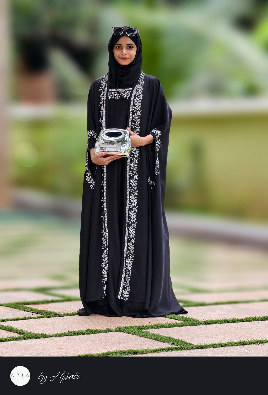 Elegant Moroccan Designer Bridal Wear Stone Work Premium Abaya
