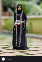 Elegant Moroccan Designer Bridal Wear Stone Work Premium Abaya