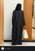 Black FENDI Designer Abaya