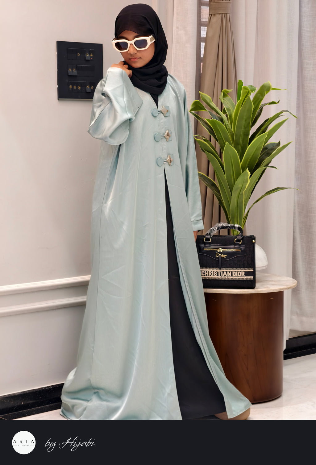 Modern Look PISTACHIO GREEN Abaya