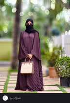 Elegant BROWN 🟤 Frilled Designer Wear Abaya