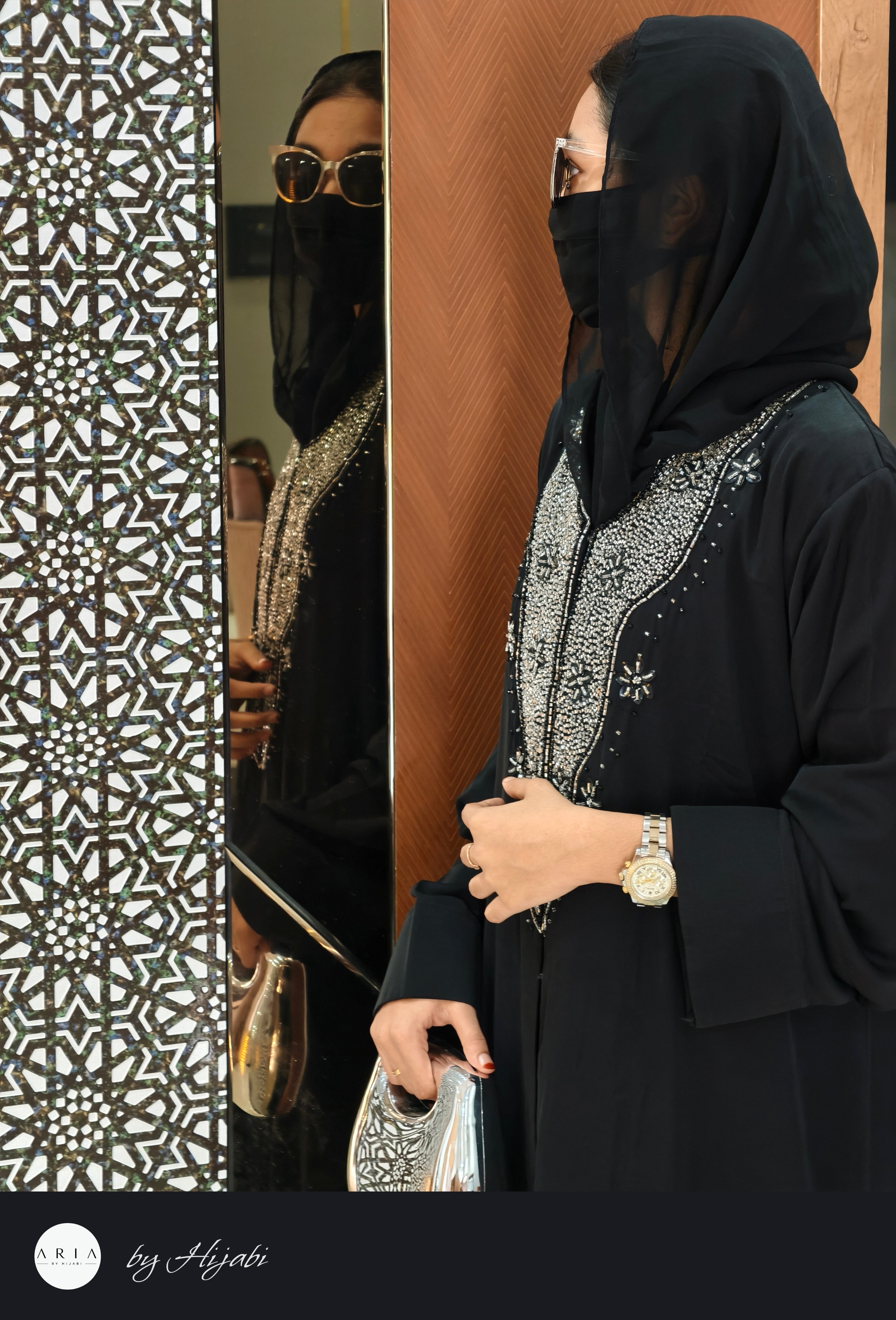 Stone Work Abaya – Elegance Crafted to Perfection
