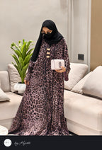Cheetah Print Umbrella Abaya