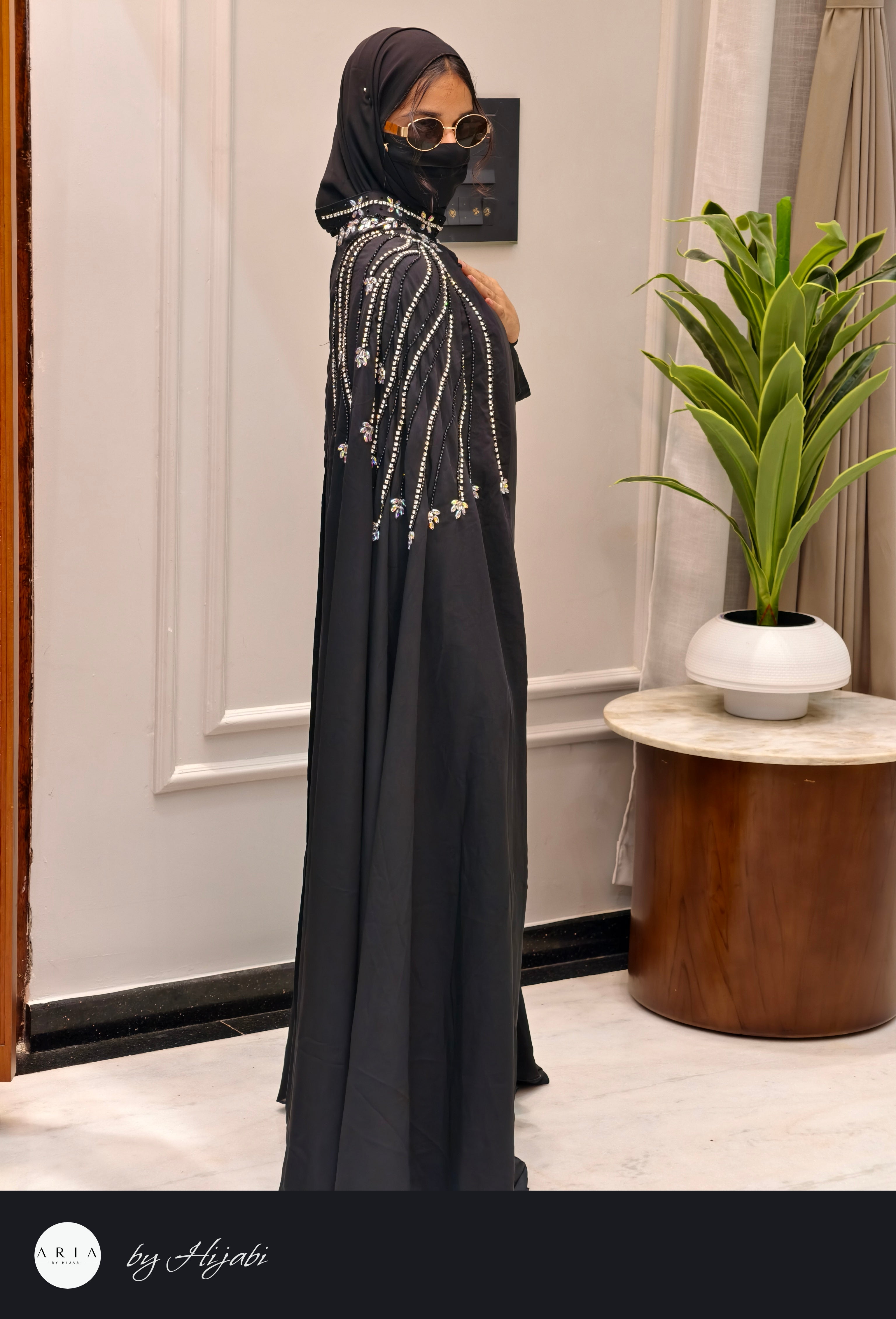 Bridal Wear Premium Stone Work Designer Abaya