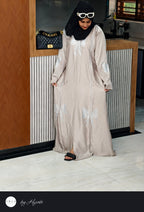 Luxury Sana Khan Inspired Butterfly Abaya