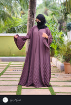 Elegant BROWN 🟤 Frilled Designer Wear Abaya