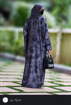 Designer Wear Self Floral Printed Abaya