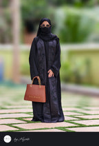 Shawl Collar Stone Work Premium Abaya