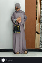 Simple Plain Elegant Collar Abaya