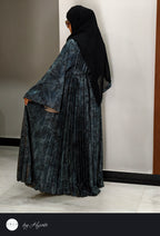 Floral Printed Frill Abaya