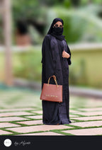 Shawl Collar Stone Work Premium Abaya
