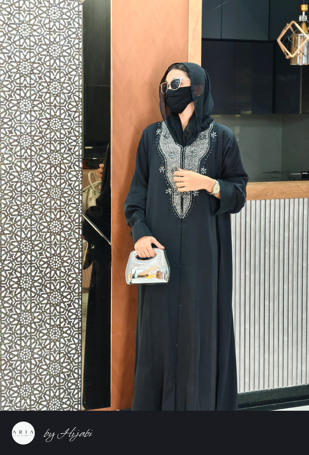 Stone Work Abaya – Elegance Crafted to Perfection